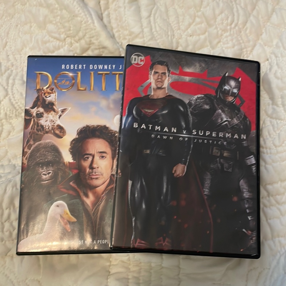 2 DVDs decry condition